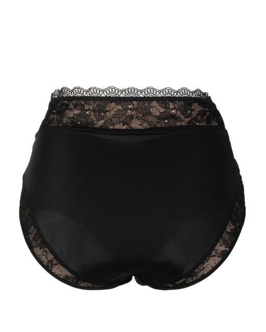 Marlies Dekkers Black Carita Lace-Panel High-Waisted Briefs