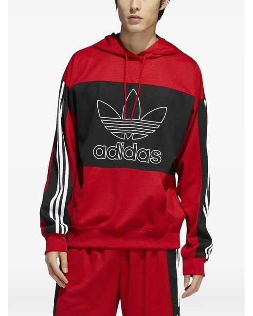 Adidas Red Logo Hoodie for men