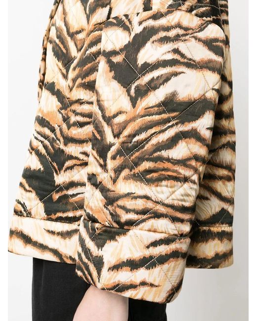 Roberto Cavalli Natural Animal-Print Jacket