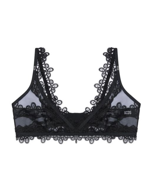 Gcds Black Lace Bralette Bras