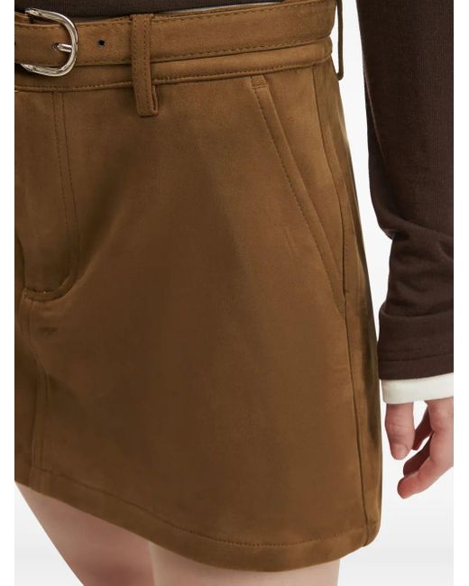 B+ AB Brown Belted Pocket Skirt