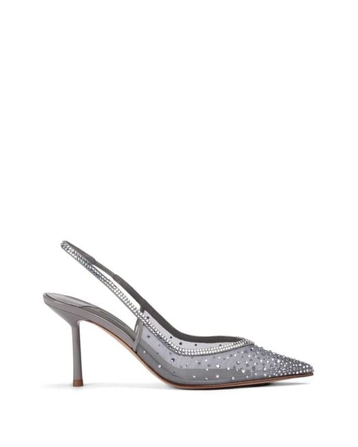 Le Silla White Nicole Slingback Pumps
