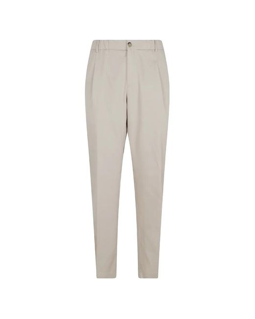 Paul & Shark Gray Straight-Leg Pleated Trousers for men