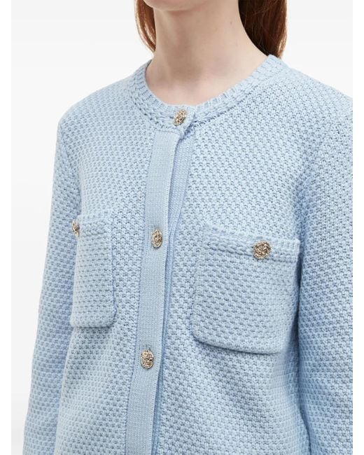 B+ AB Vest Met Opgestikte Zak in het Blue