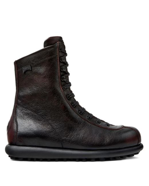 Camper Ariel レザーブーツ Black