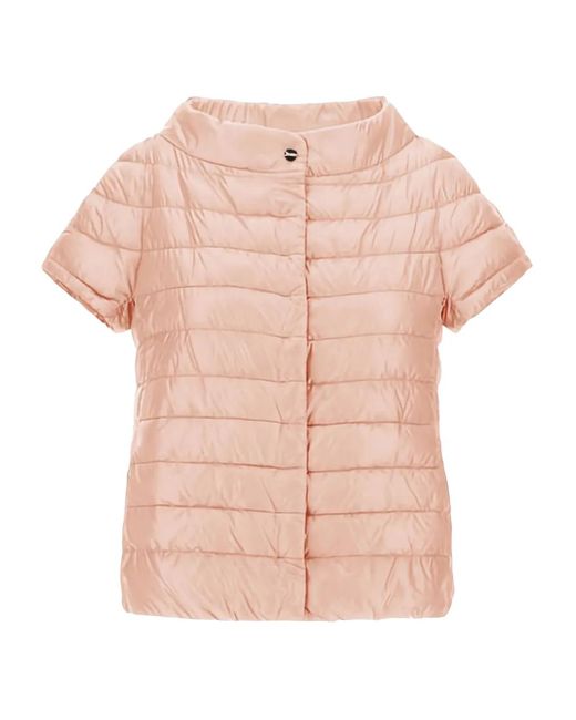 Herno Pink Gefütterte Jacke