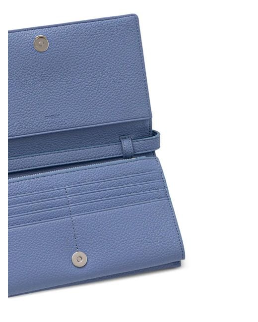 DKNY Blue Logo-Plaque Wallet