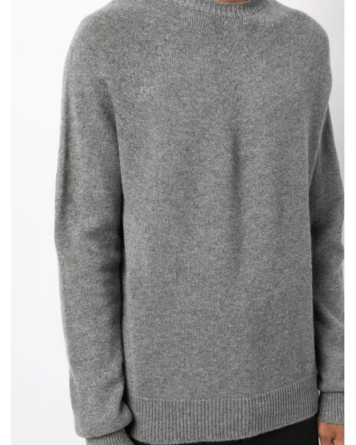Jil Sander Gray Seamless Cashmere Jumper for men