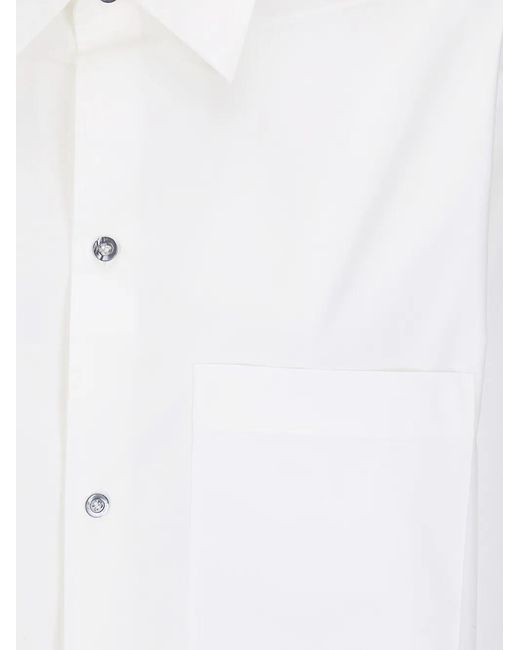 Sofie D'Hoore White Patch-Pocket Long-Sleeve Shirt