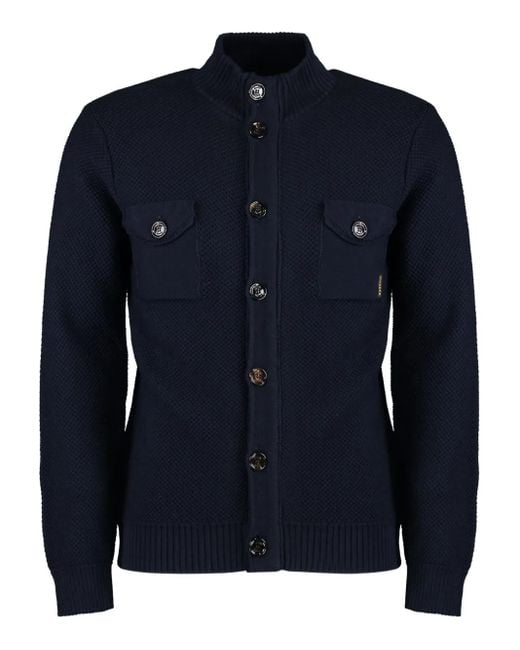 Moorer Vest Met Opgestikte Zakken in het Blue voor heren