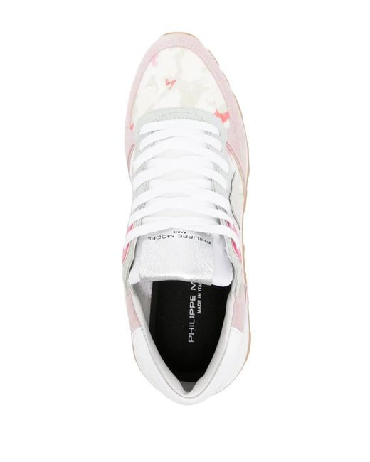Philippe Model Pink Tropez Haute Lace-Up Sneakers