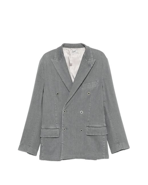 Veste En Jean Angelo À Boutonnière Croisée Pence pour homme en coloris Gray