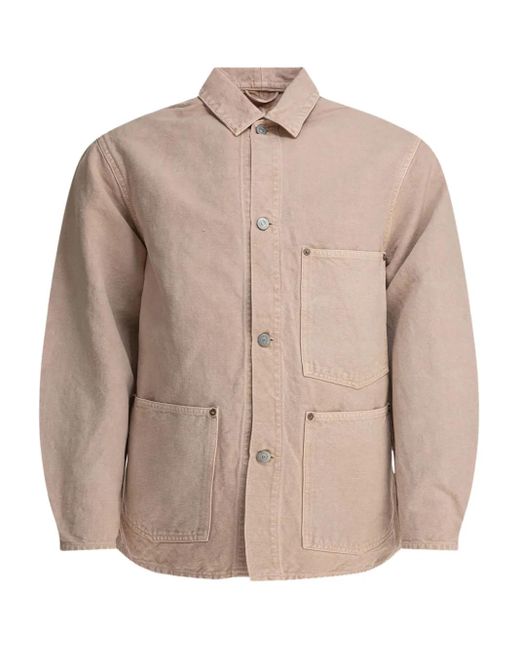 Kaptain Sunshine Natural Button-Fastening Shirt Jacket for men