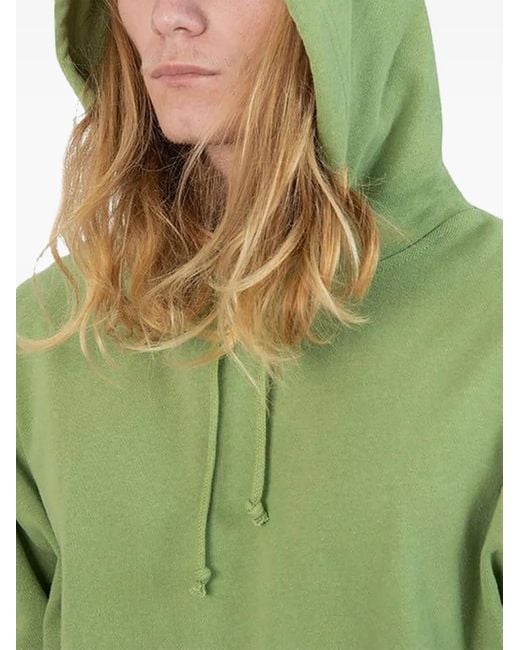 Felpa Con Cappuccio di Beams Plus in Green da Uomo