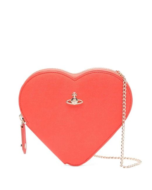 Borsa A Tracolla New Heart di Vivienne Westwood in Pink