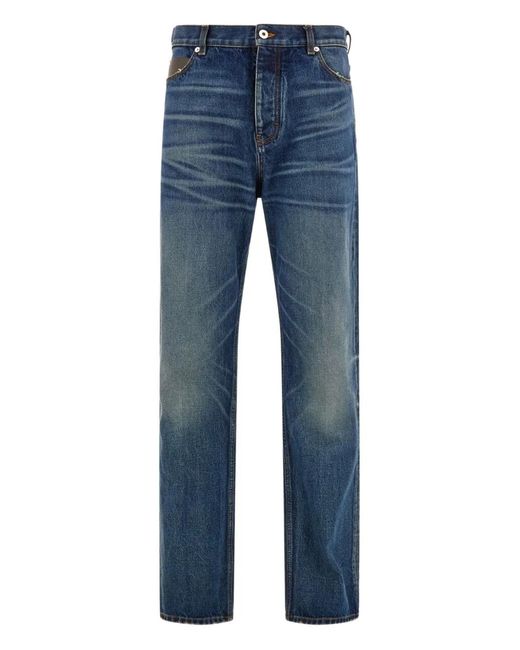 Ferragamo Blue Five-Pocket Jeans for men