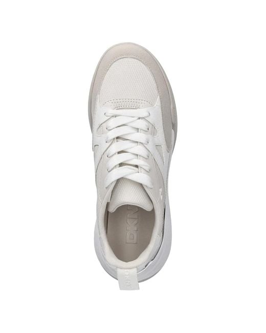 DKNY White Logo Sneakers