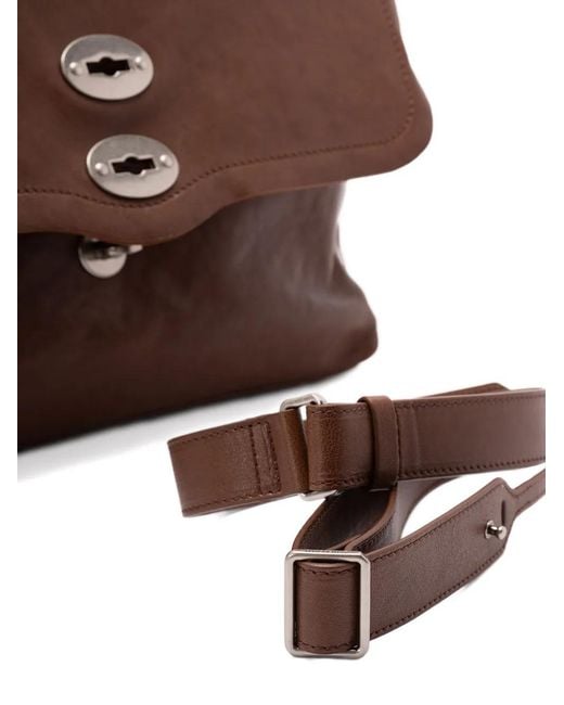 Zanellato Brown Medium Postina Shoulder Bag