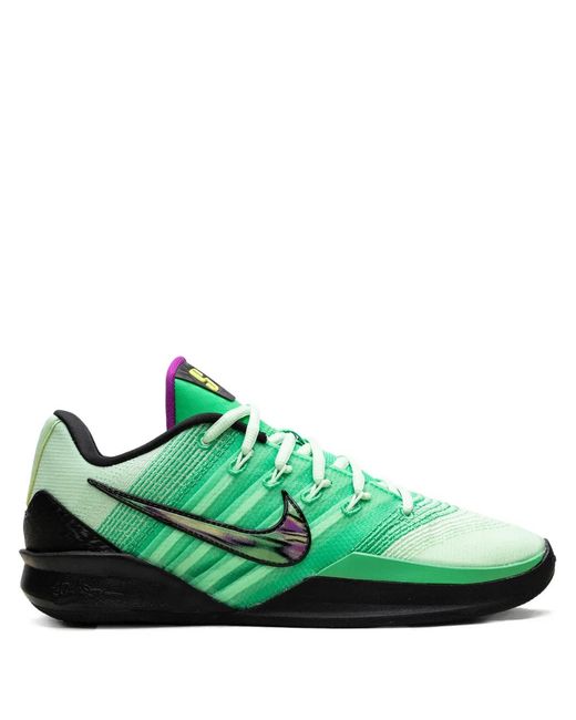 Nike Green Sabrina 3 Gamer Logo-Detailed Sneakers