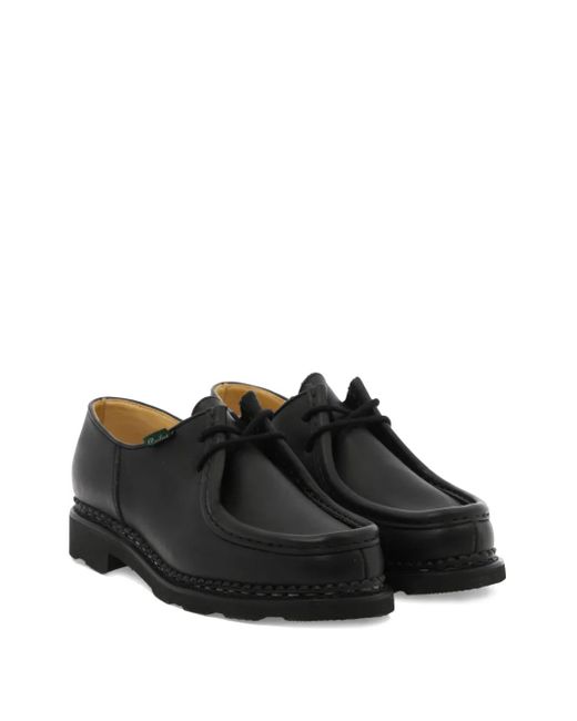 Paraboot Black Michael Leather Lace-Up Derbies for men