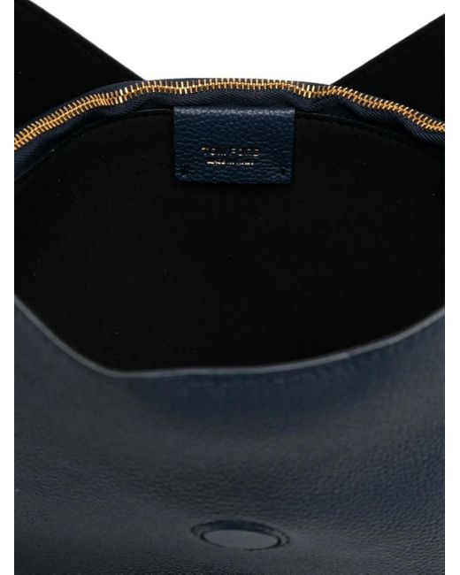 Tom Ford Blue Tara Large Shoulder Bag