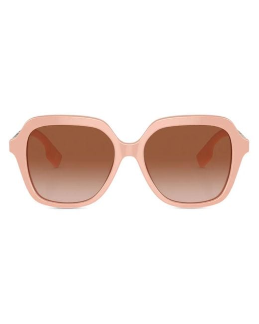 Burberry Brown Joni Logo-Lettering Sunglasses