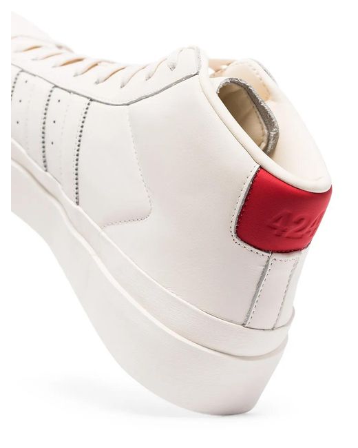 Adidas White X 424 Pro Model High Top Sneakers for men