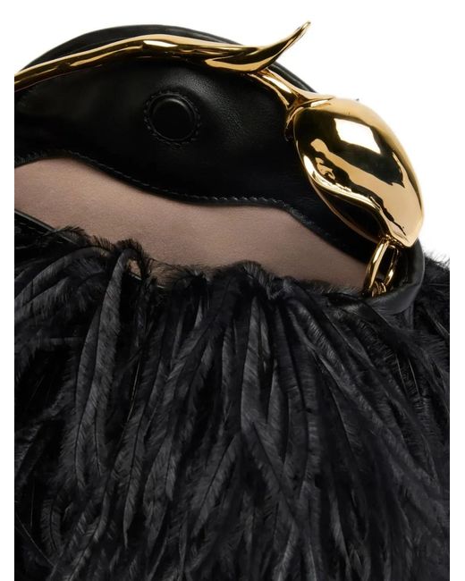 Erdem Black Mini Bloom Tote Bag