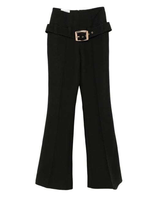 Isabel Sanchis Black Macar High-Waisted Trousers