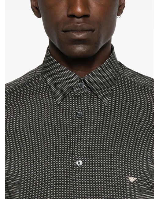 Camisa de manga larga Emporio Armani de hombre de color Gray