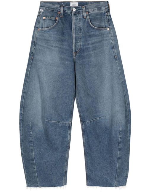 Citizens of Humanity Blue Horseshoe Wide-Leg-Jeans