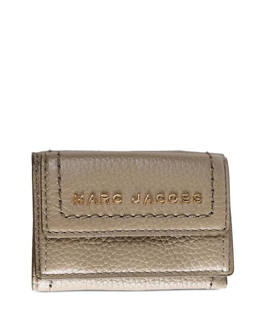 Marc Jacobs Gray Mini Groove Slg Trifold Wallet