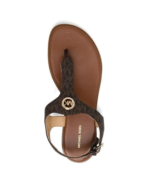 Michael Kors Brown Brandy Zahara Sandals