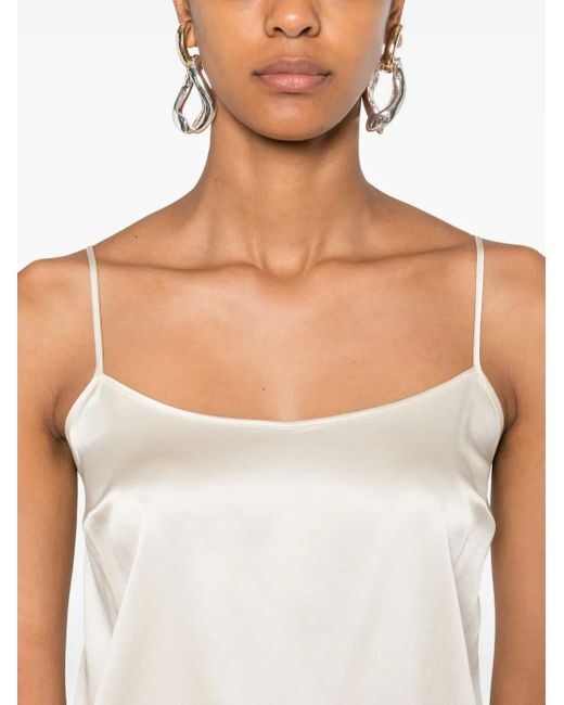 Ermanno Scervino White Spaghetti-Strap Top