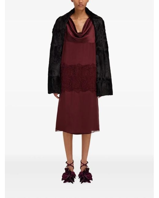 Ferragamo Black Shearling Coat