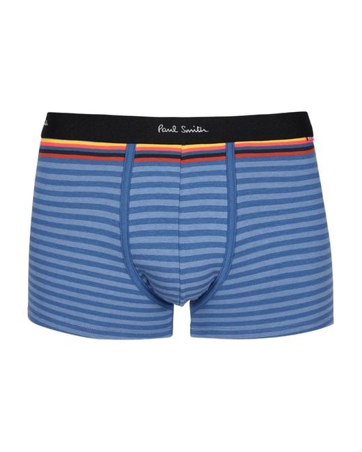 Paul Smith Blue Striped Elasticated Boxer for men