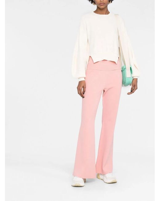 Stella McCartney White Logo-Patch Jumper
