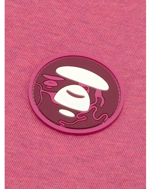 Aape By A Bathing Ape Pink Logo-Patch Bomber Jacket for men