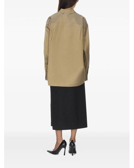 Carven Oversized Blouse in het Natural