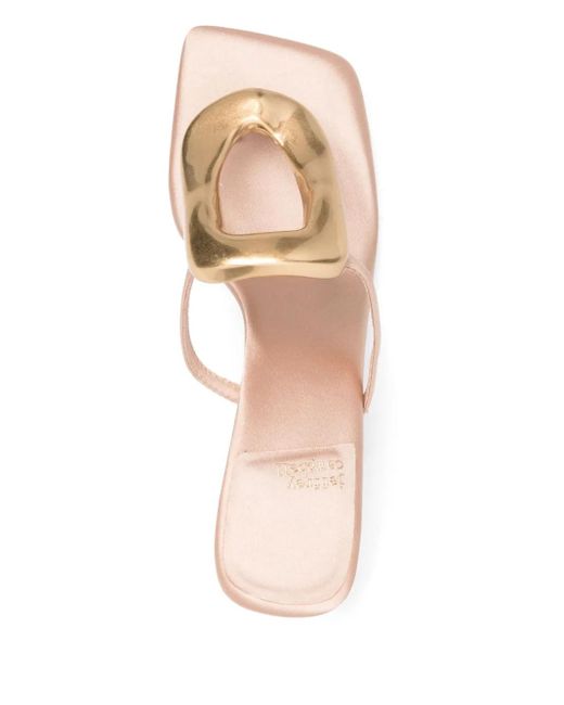 Jeffrey Campbell Pink 60Mm Leather Heeled Sandals