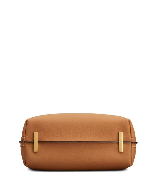 Tod's Brown Small T Timeless Tote Bag