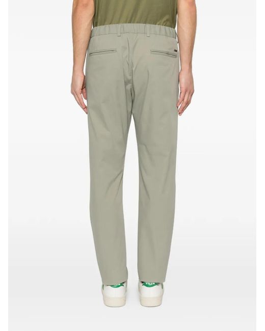 Herno Gray Pleated Trousers for men