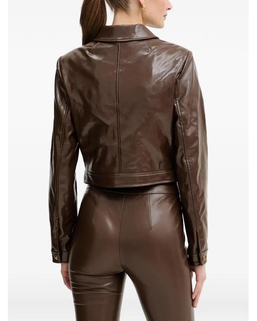 Guess Brown Buttoned Pocket Jacket