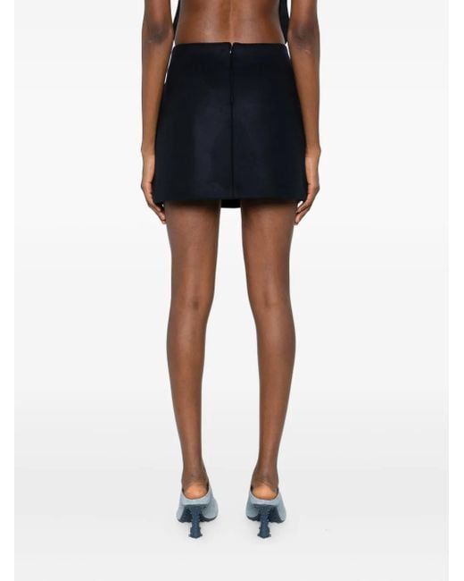 Minijupe À Détail De Logo Sportmax en coloris Black