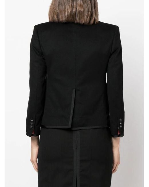 Thom Browne Black Single-Breasted Blazer