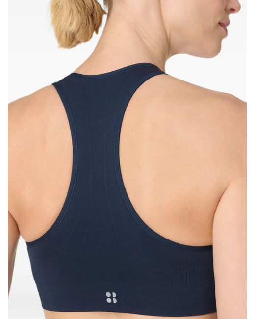 Sweaty Betty Blue Stamina Racerback Sports Bra