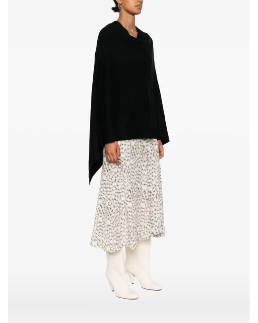 Bompard Black Cashmere Poncho