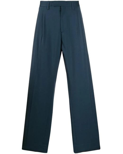 Off-White c/o Virgil Abloh Blue Oversized Suit Trousers for men
