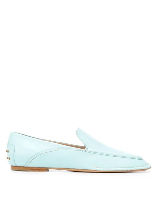 Tod's Blue Classic Leather Loafers