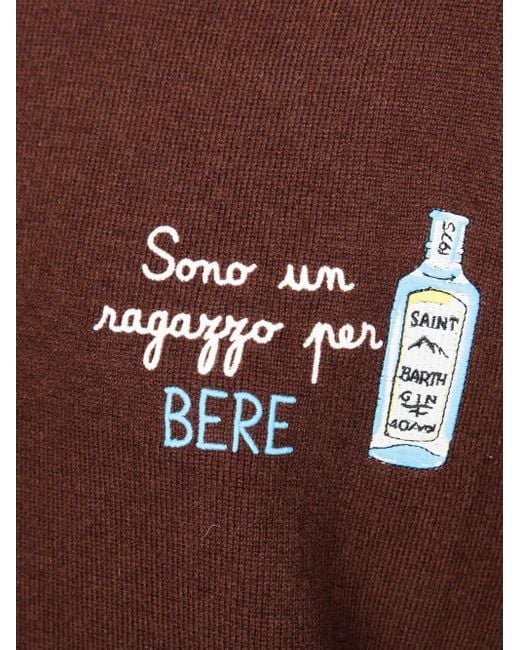 Mc2 Saint Barth Brown "Heron Light Embry" Pullover for men